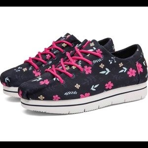 90'S Flower Platform Shoes Y2K Sneakers Fashion